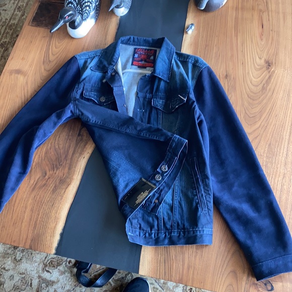 CULT OF INDIVIDUALITY VINTAGE DENIM JACKET - Picture 6 of 6